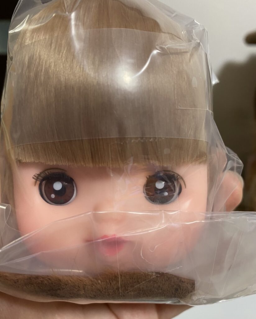 ネネちゃんの頭部の写真