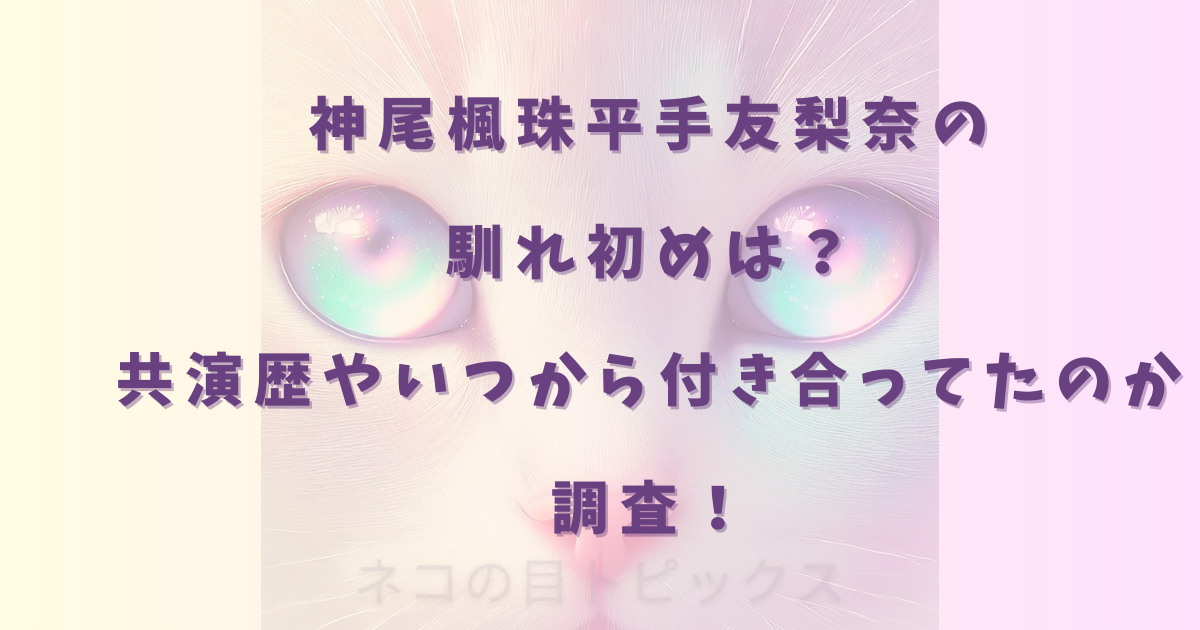 神尾楓珠平手友梨奈の馴れ初めは？共演歴やいつから付き合ってたのか調査！